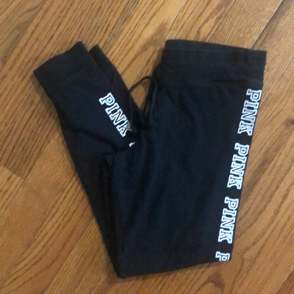 Worn Pink yoga drawstring pants size large